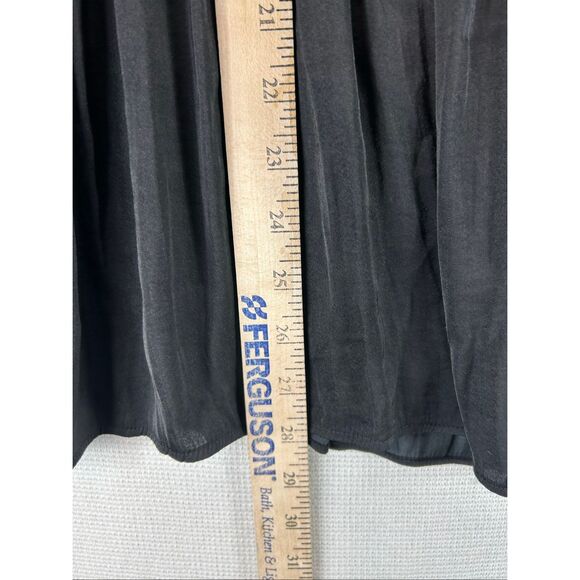 Jennifer Lopez JLO Black Flowy Peplum Blouse Bell Sleeve XXL Dark Romantic - Picture 7 of 10